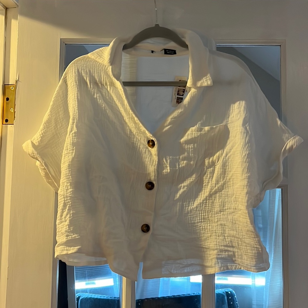 White lightweight top
